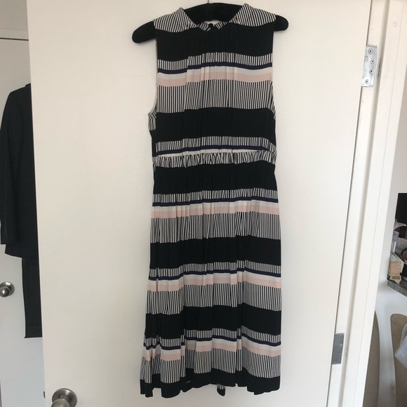 Kate Spade Sleeveless Multi Stripe Dress - Picture 1 of 6